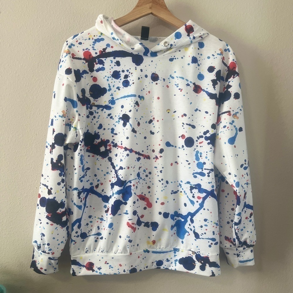 ink splash hoodie size XS